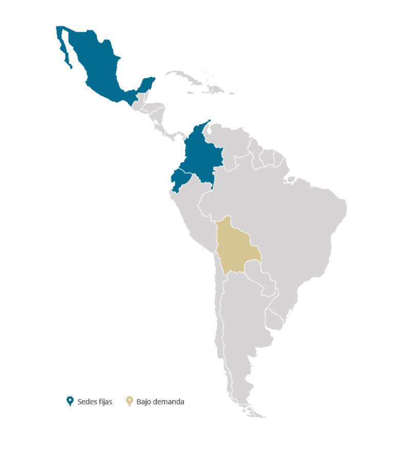 mapa sedes latam